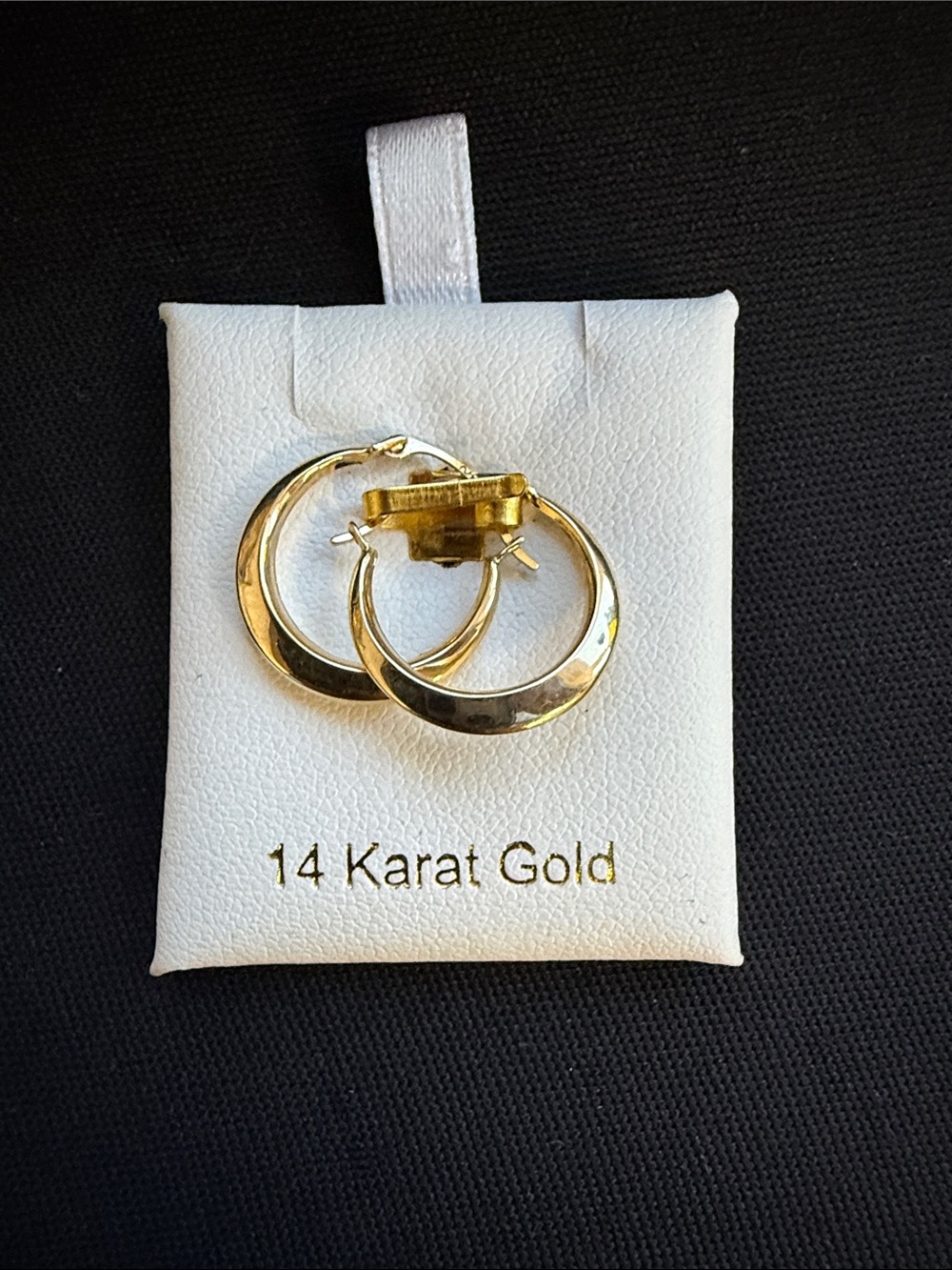 14 Karat Gold Small Hoop Earrings - Polished Yellow Gold
